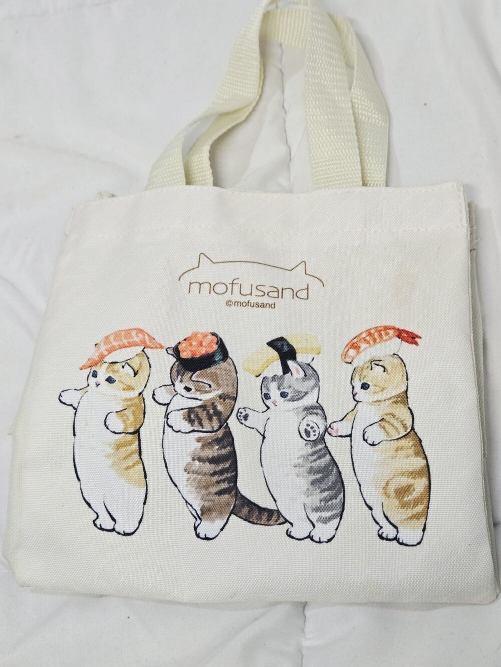 Mofusand Mini Tote Bag Shark-nyan Shimamura JAPAN Shushi Cat Love